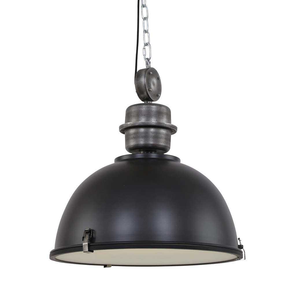 Hängeleuchte Industrie Core schwarz XL - Fabriklampe-online 52cm Ø