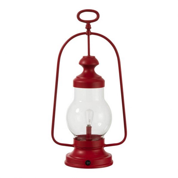 Industrielle Tischlampe Louise Rot
